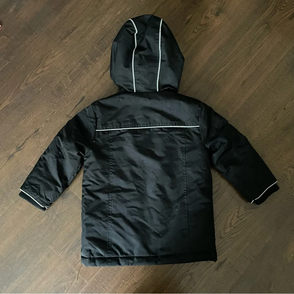 Urban Republic Winter Coat Hooded Puff Snow Jacket Black Boys 3T